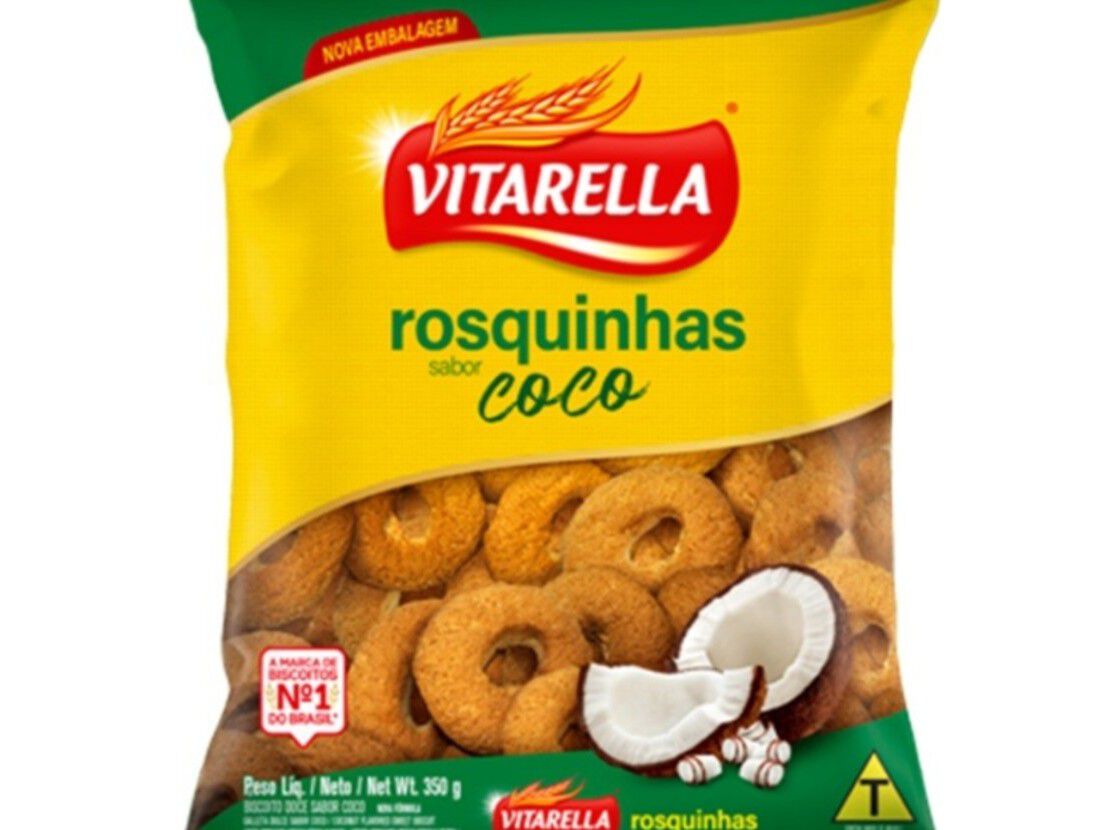 Biscoito Rosquinha de Coco 350g- Vitarella