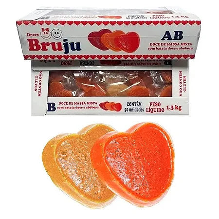 Doce de Abóbora/ Batata doce Coração Calorias Brasileiras- 2 unidade