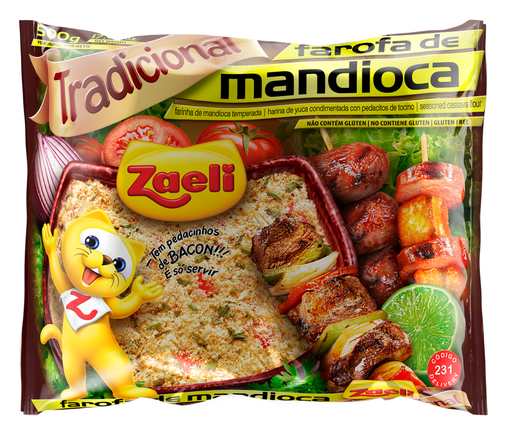 Farofa de Mandioca Zaeli -500g