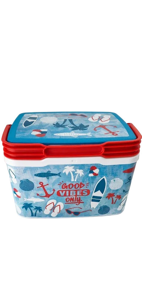 Mala Térmica de Praia Colorida azul- 3,5L