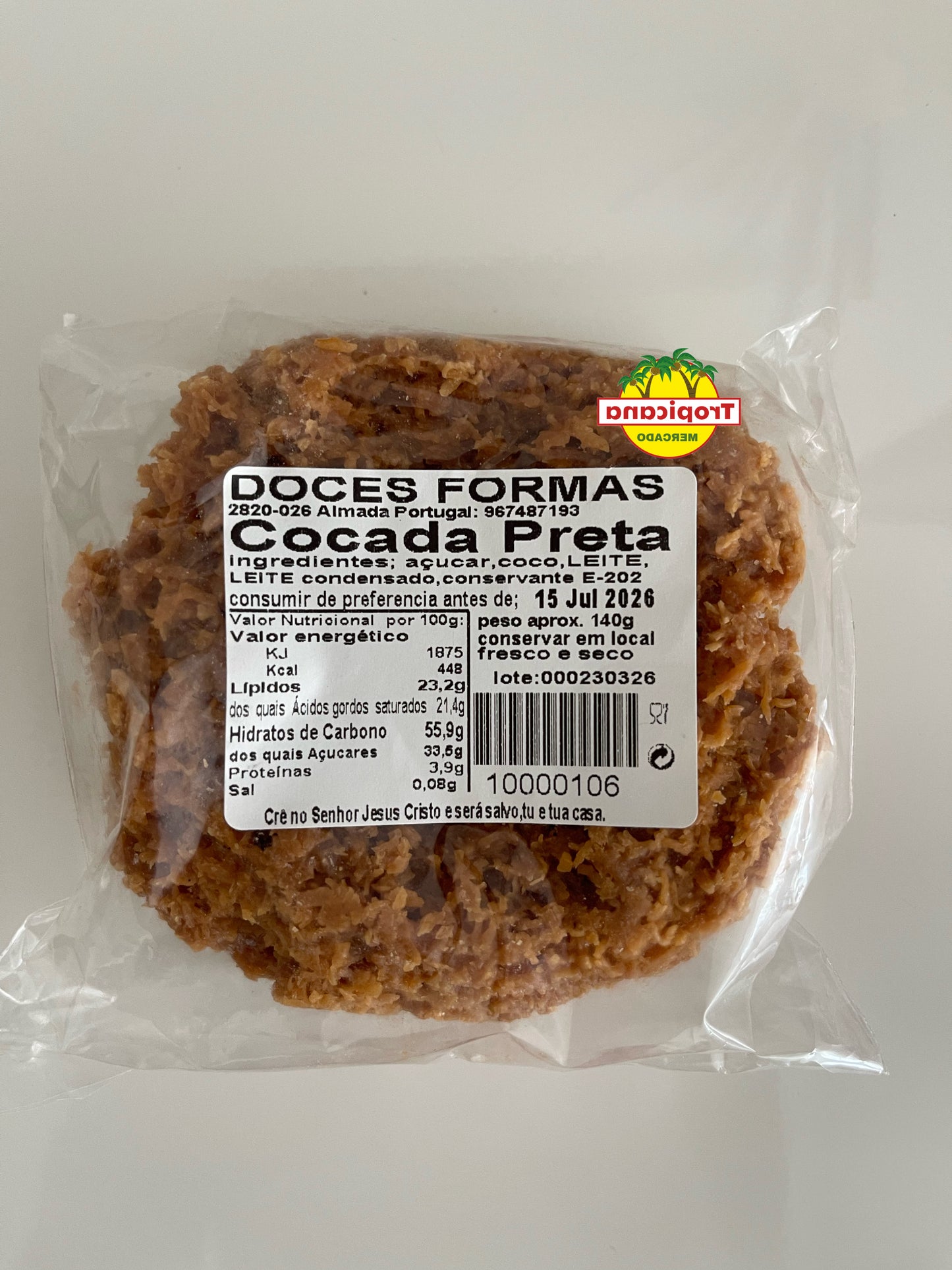 Cocada Preta 140g