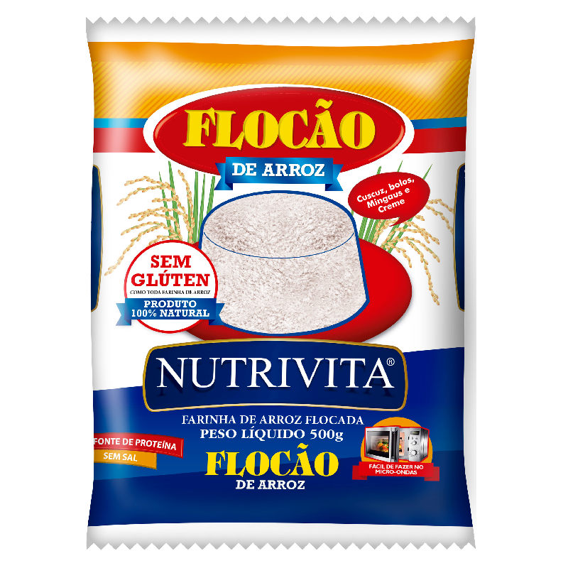 Flocão de Arroz Nutrivita 500 g