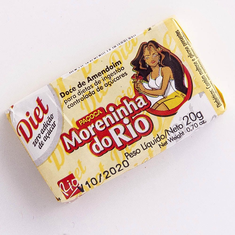 Paçoca Diet Moreninha do Rio 1 unidade- 20g