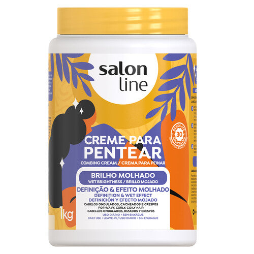 Salon Line Creme De Pentear Brilho Molhado -1k