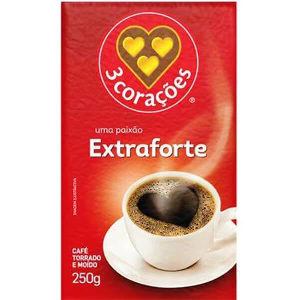 Café 3 Corações Vácuo Extra Forte 250g