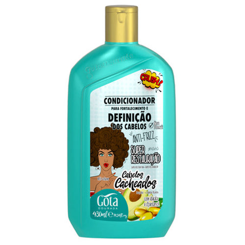 Condicionador Fortalecimento Cacheados Gota Dourada 430 ml