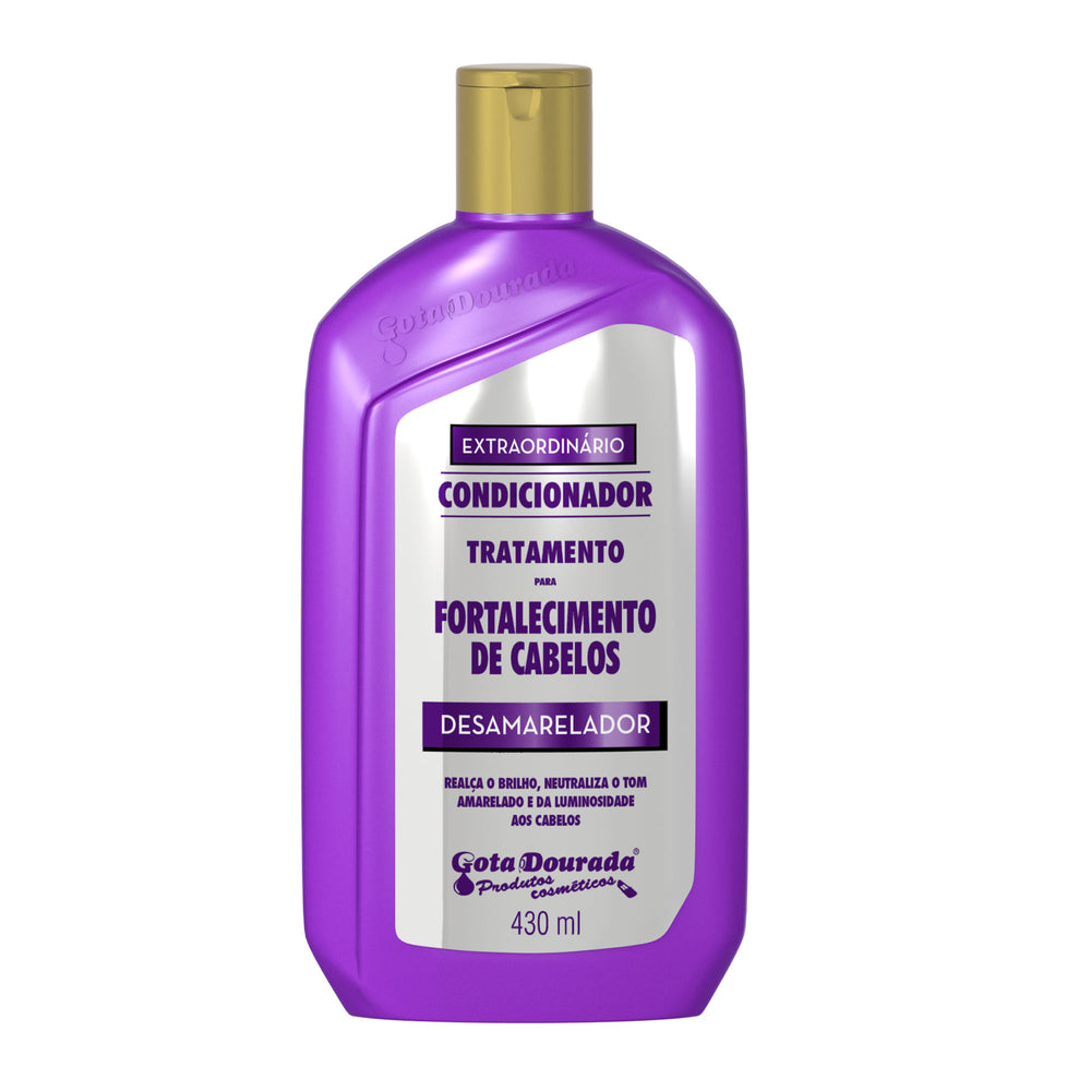 Condicionador Fortalecimento Desamarelador Gota Dourada 430 ml