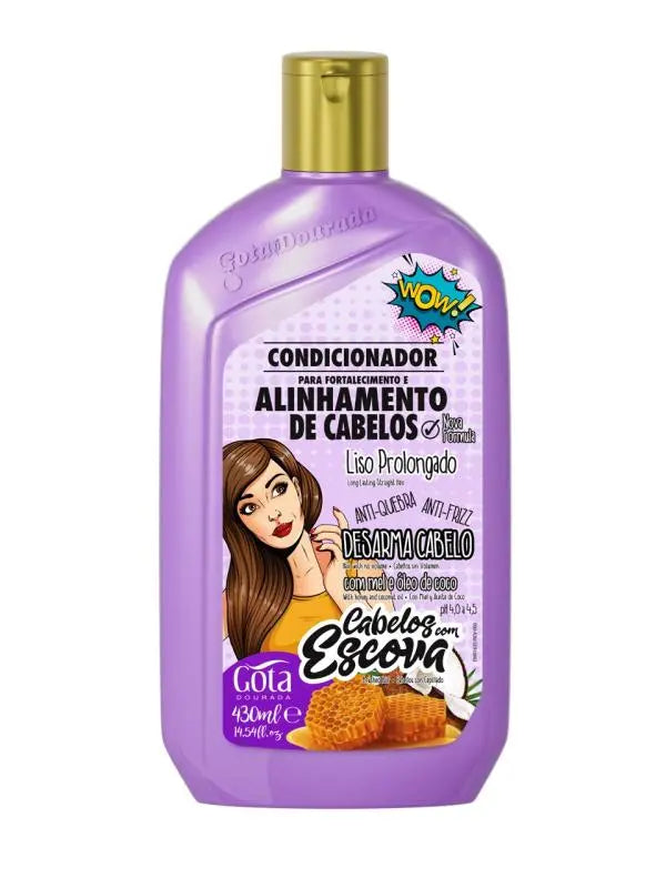 Condicionador Fortalecimento Escova Gota Dourada 430 ml