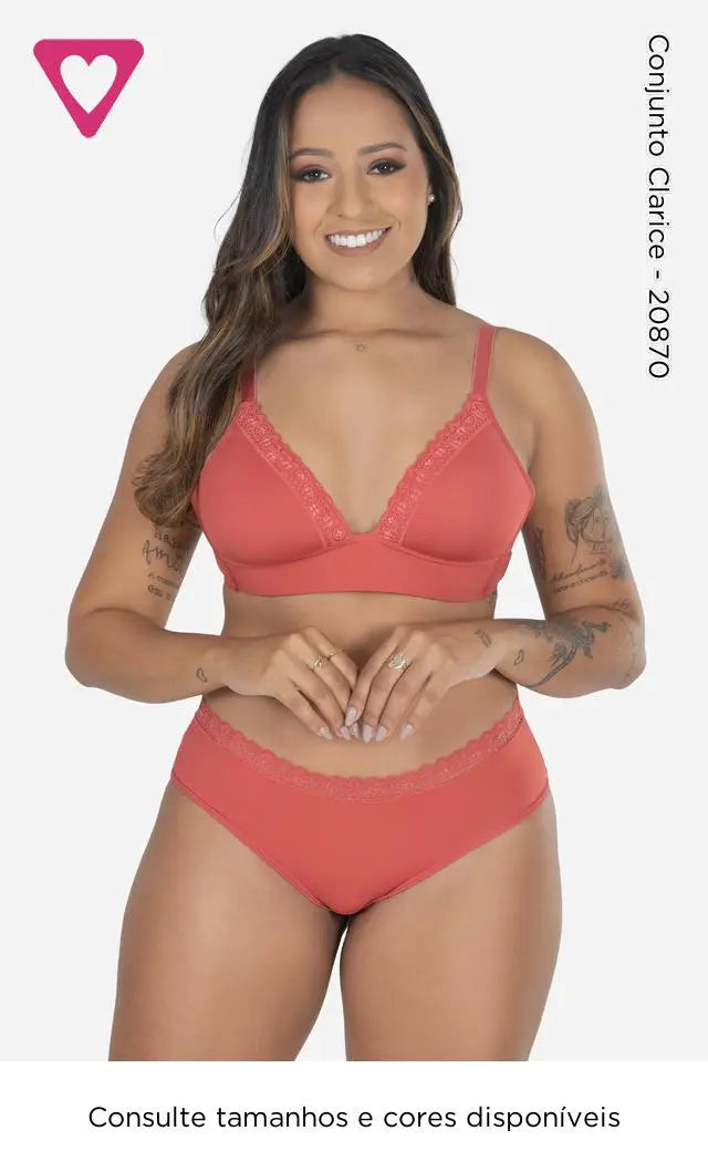 Conjunto Clarice Romance – Tamanho G/L | Conforto e Elegância Feminina