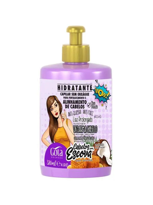 Creme Sem Enxágue Escova Gota Dourada 320 ml