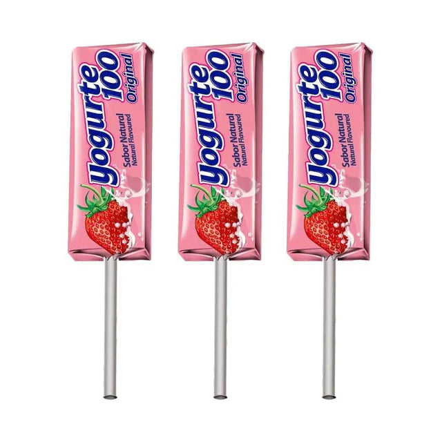 Pirulito Mastigável Iogurte de Morango 11.2g- 3 unidade