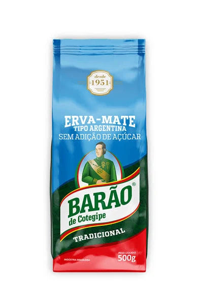 Erva Mate Tipo Argentina - BARÃO DE COTEGIPE - 500g