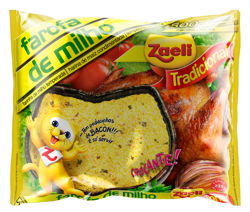 Farofa de Milho Zaeli Tradicional-500g