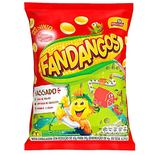 Salgadinhos FANDANGOS Sabor Presunto 35g