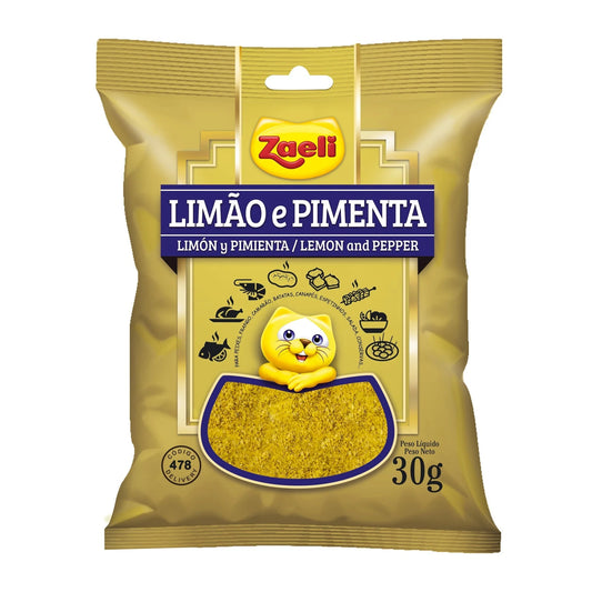 Lemon Pepper Zaeli – Tempero de Limão e Pimenta 30g