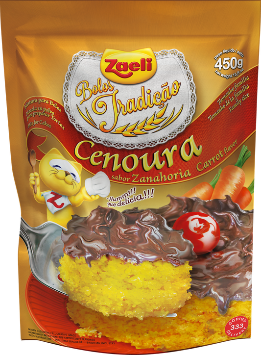 Mistura de Bolo Cenoura Zaeli 450g
