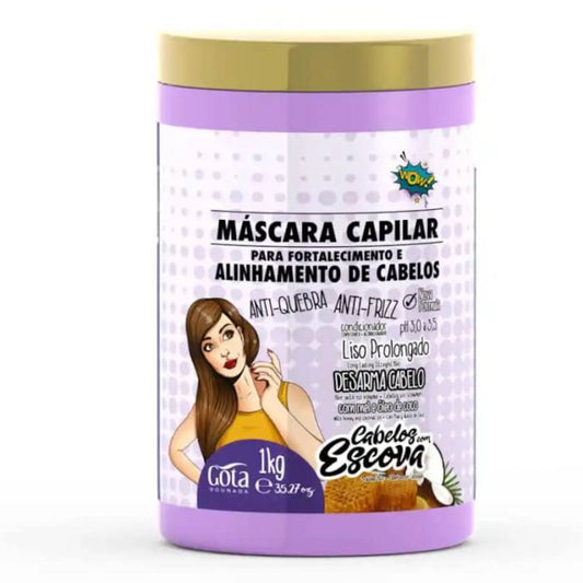Máscara Fortalecimento Escova Gota Dourada 430 ml