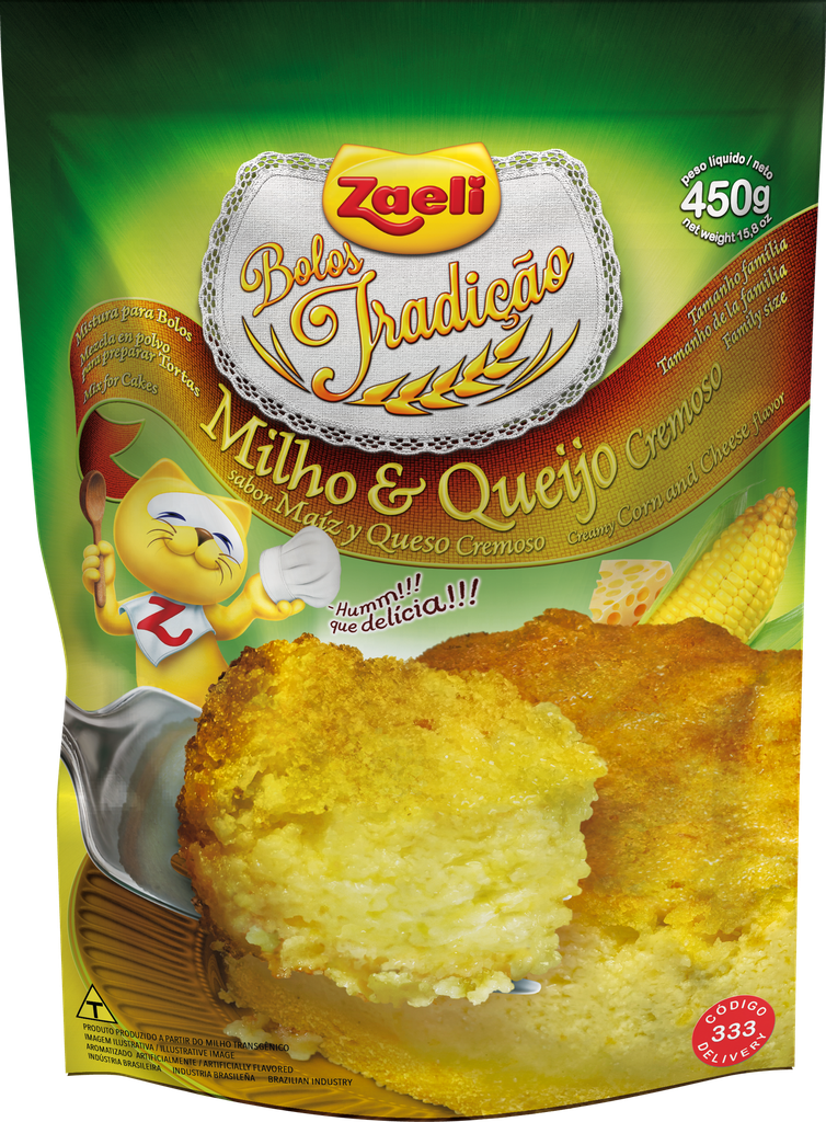 Mistura para Bolo Sabor Milho Cremoso|- 450g