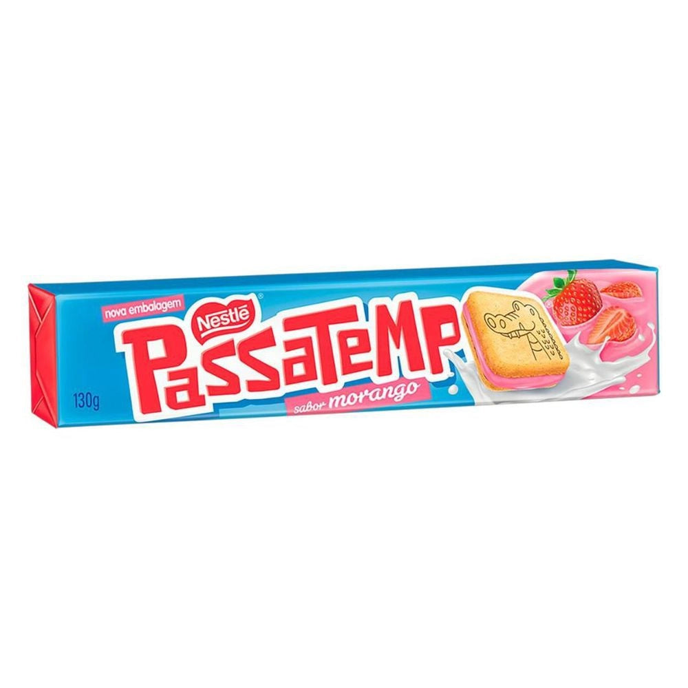 Passatempo Morango (Recheado) Nestlé 130g