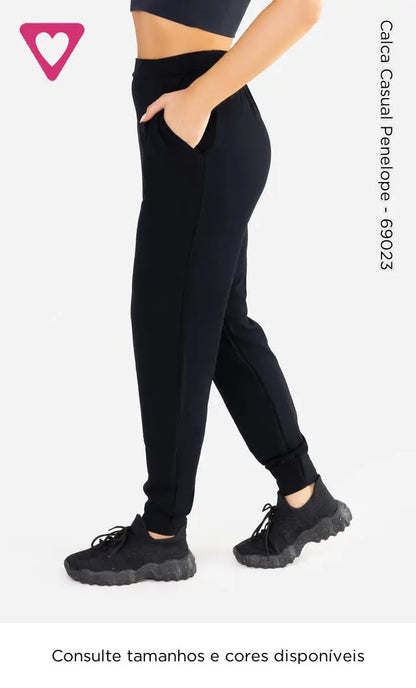 Calça Casual Penélope – Tamanho G/L | Conforto e Versatilidade Feminina