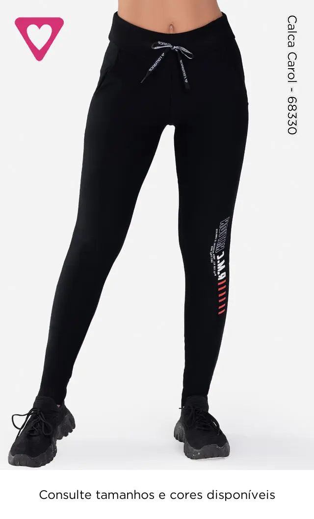 Calça Carol Preta – Conforto e Versatilidade Feminina