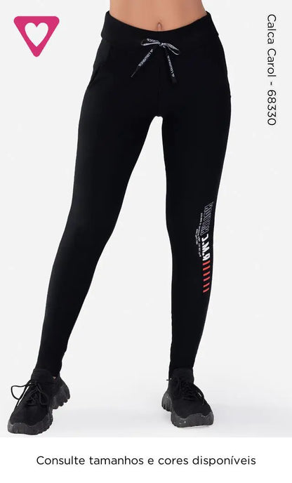 Calça Carol Preta – Conforto e Versatilidade Feminina