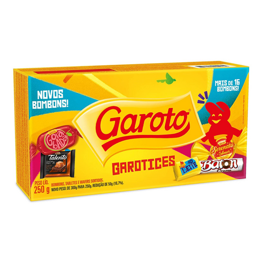 Caixa de Bombom Garoto Sortido 250g