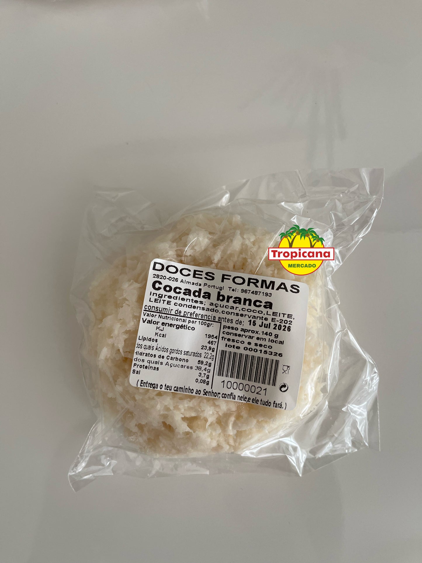 Cocada Branca 140g