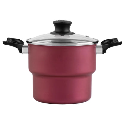 Cuscuzeira Antiaderente Panelux Nº 16 – 2,4 L Cor Cereja