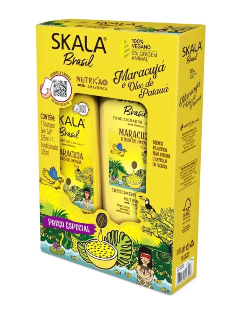 Pack Skala Maracujá e Óleo de Patauá Shampoo + Condicionador 325ml