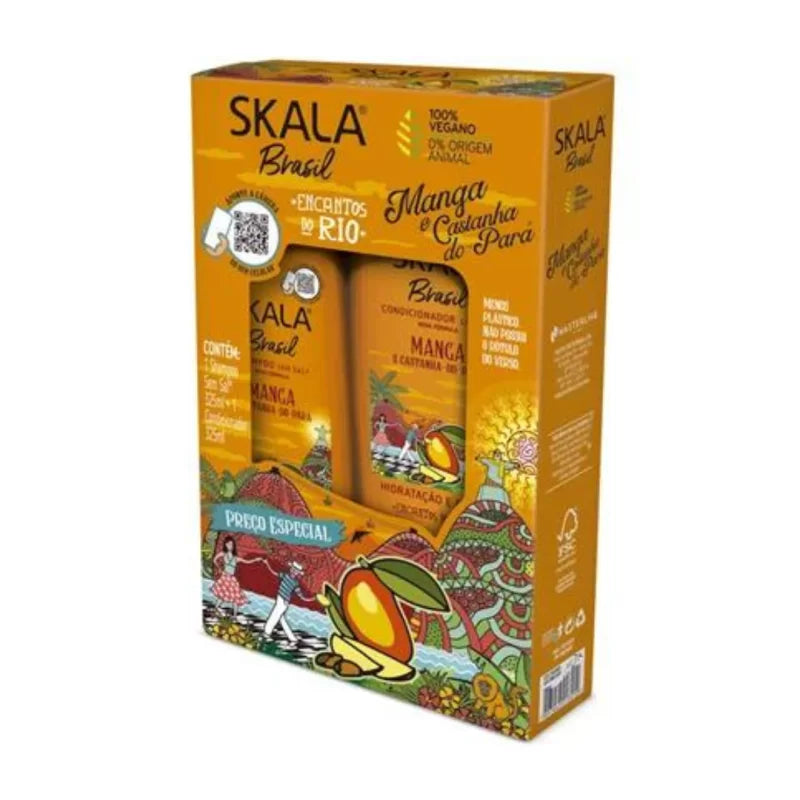 Pack Skala Manga e Castanha Shampoo + Condicionador