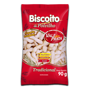 Biscoito de Polvilho Vale Prata Tradicional- 90g